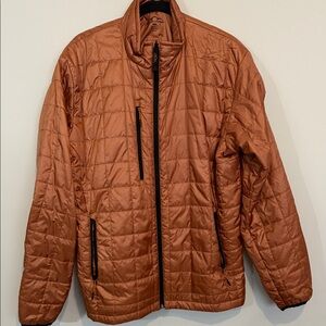 Men's Quilted Puffer Jacket - Copper